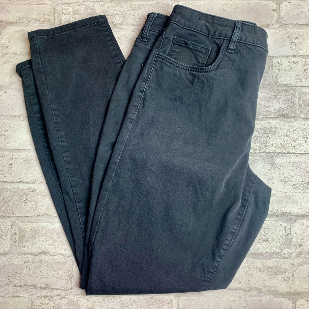 Loft Sueded Black Jeans Slim Leg EUC 10 😍